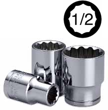 1/2" DR PULG - POLIGONAL CORTO