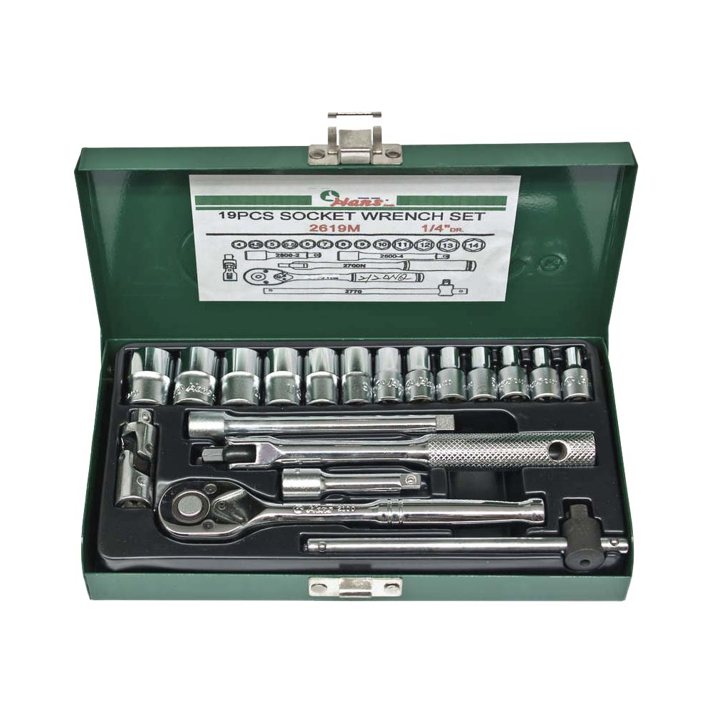 SET DE LLAVES DE DADOS 1/4" DR