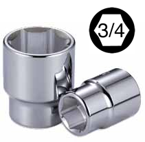 3/4" DR PULG - HEXAGONAL CORTO