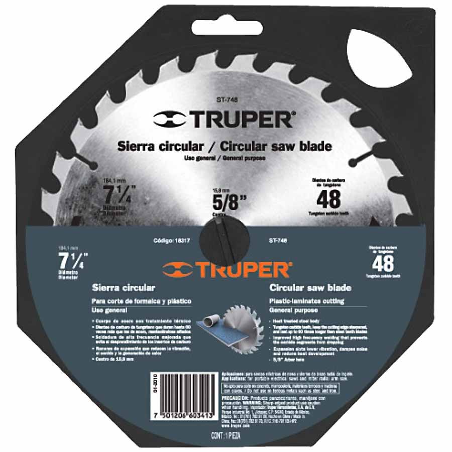 SIERRA CIRCULAR CARBURO TUNGSTENO